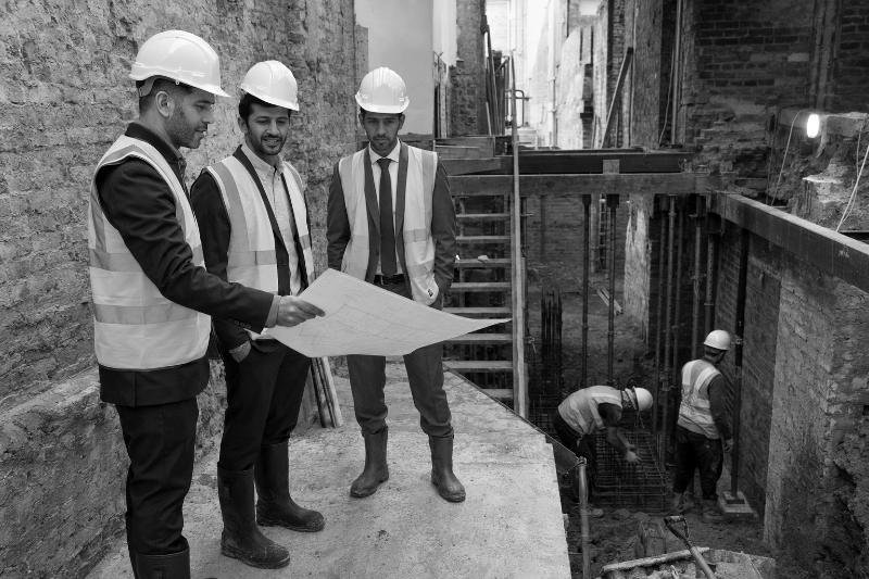 Basement excavation works in progress